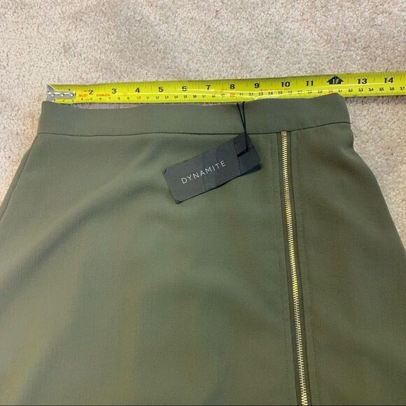 DYNAMITE NWT jupe zip slit maxi skirt in Tarmac size XS - Picture 7 of 12